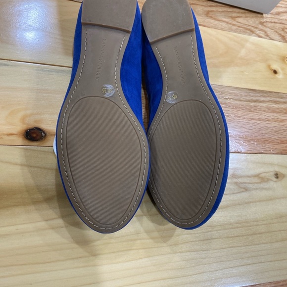 Banana Republic size 6 Blue suede ballerina flats - Picture 8 of 11